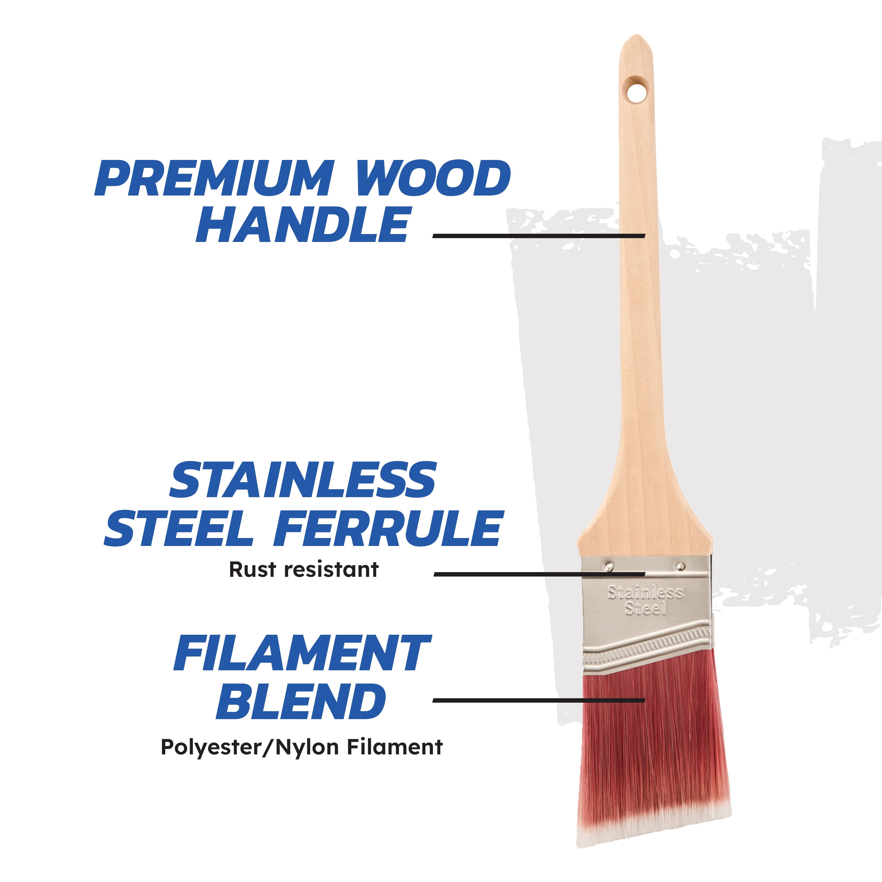 BEST 2" Polyester-Nylon Angle Brush