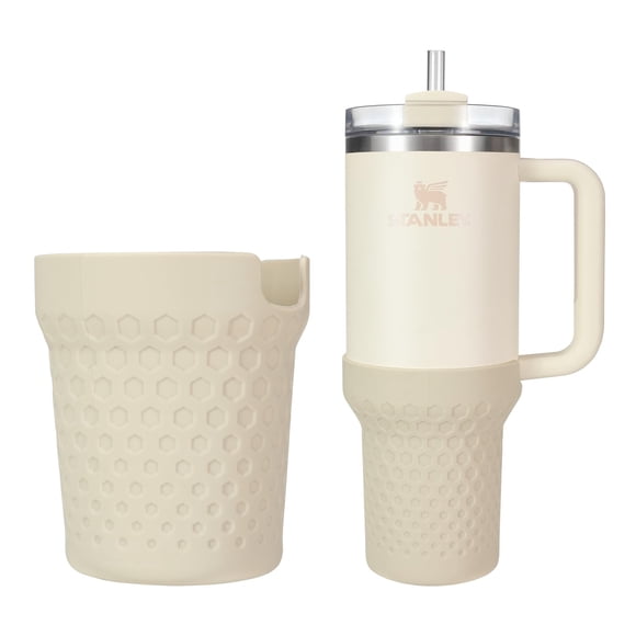 Bota de silicona para Stanley Cup Thxbag, 900 ml/600 ml, crema