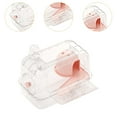 thumbnail image 6 of balikha Hamster Cage Exercise Playing Portable Ventilation Breathable Small Animal Cage with Carrying Handle for Rats Gerbils transparent pink, 6 of 9