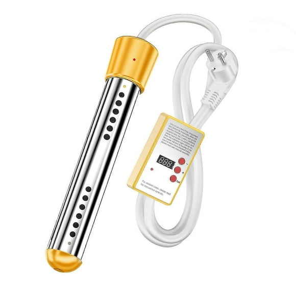 3000w Electric Immersion Water Heater Household High Power Submersible Pool Bathtub Heater With Thermostat,auto Shutoff -CLJR-UK-yellow