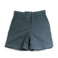 thumbnail image 3 of Izod Little Girls Chino Flat Front Adjustable Waistband Size 5 Cotton Blend Short 20168-5 (Navy), 3 of 3