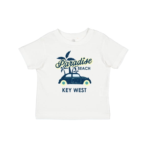 Inktastic Paradise Beach in Key West with Palm Trees and Car Boys or Girls Baby T-Shirt