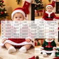 thumbnail image 3 of mgoYE Newborn Baby Girl Christmas Outfit Ruffle Long Sleeve Red Velvet/Plaid Romper Dress Xmas Cute Fall Winter Clothes(Red,1-3 Months), 3 of 4