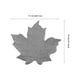 thumbnail image 2 of KAKOWELY Iron Outdoor Stepping Stones Garden Walkway Decorative Grey Maple Leaf Pattern, 2 of 6