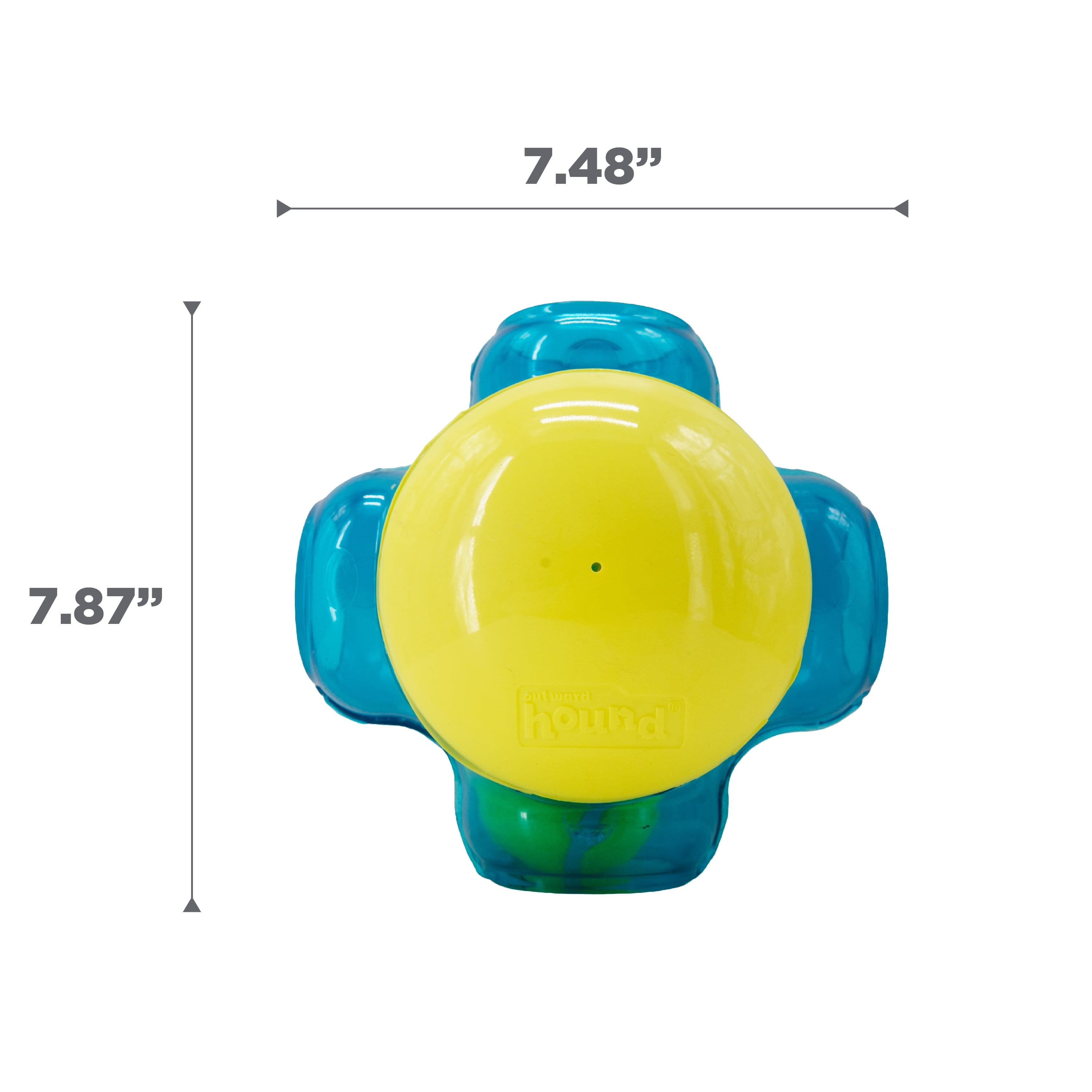Outward Hound Tennis Maze Craze Interactive Squeaky Dog Toy, Green