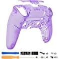 thumbnail image 4 of eXtremeRate Custom Back Housing Bottom Shell Compatible with ps5 Edge Controller, Clear Atomic Purple DIY Replacement Back Shell Cover Compatible with ps5 Edge Controller, 4 of 4