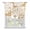 Brown, Tan, White, variant on Light Brown Monstera Deliciosa Tie Up Curtains for Small Windows,Adjustable Rod Pocket Valance 45 Inch Short, Tropical Summer Botanical Window Treatment Balloon Roman Blind Shade, 34" x 45"