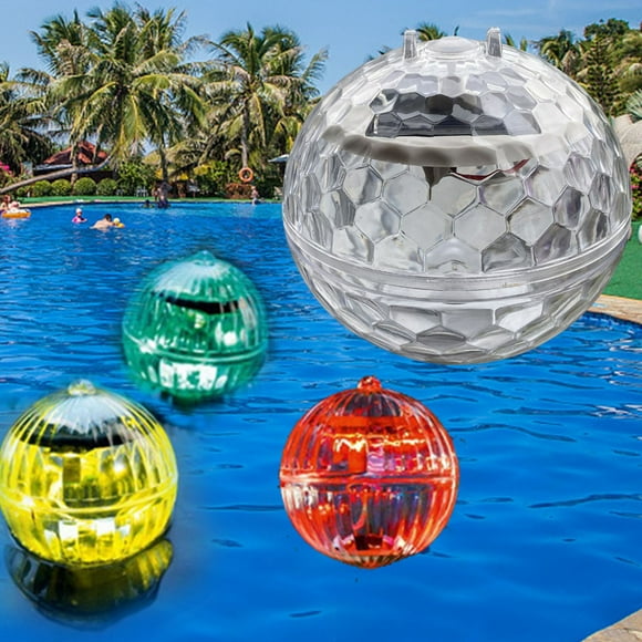 Luz flotante LED para piscina | Decoración para estanque con energía solar | Impermeable IP44 | Lámpara para patio exterior | Luz colgante para jardín con cambio de color | 11 cm o 10 cm | Para