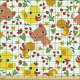 thumbnail image 2 of Ambesonne Animal Fabric by the Yard Upholstery, Spring, 2 Yards, Multicolor, 2 of 5