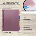 thumbnail image 3 of BAZIC Binder Dividers 8 Insertable Color Index Tabs 11 Hole (8/Pack), 24-Packs, 3 of 7