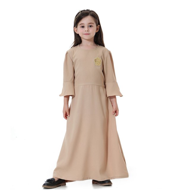 Vestido musulmán Vestido de manga larga TH615 Vestido de falda larga de manga larga para niña musulmana del sudeste asiático ANGGREK Otros