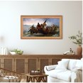 thumbnail image 3 of Washington Crossing The Delaware 1851 by Emanuel Leutze The World Classic Art Reproductions,Giclee Prints Framed Wall Art for Home Decor,Image Size:30x16 inches,Framed Size:40.5x22.5 inchs, 3 of 6