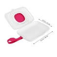 thumbnail image 2 of CRAFTHROU Travel Baby Wipes Container Pink Portable Storage for 1Pack, 2 of 8