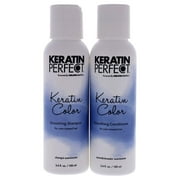 Keratin Perfect Color Travel Duo, Shampoo & Conditioner- For Color Treated Hair, Softens & Protects - Prolongs Keratin Treatment, No Added Sulfates/Sodium Chloride, 3.4 Oz