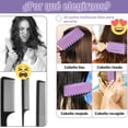 thumbnail image 4 of Cepillo Para Cabello Rizado Para Mujeres,Cepillo Definidor De Rizos 3D Bounce Curl,Peine para peinar el cabello rizado,Peine Desenredador con Curl Bounce,Ideal para Mujeres con Rulos/Ondas (Púrpura), 4 of 4