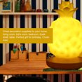 thumbnail image 2 of Piña LED USB recargable luz nocturna brillo ajustable lámpara de noche decorativa amarillo, 2 of 8