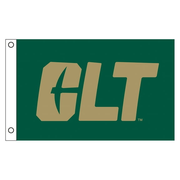 University of North Carolina, Charlotte Single Sided Flag with 2 Grommets, 3'x5'