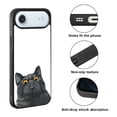 thumbnail image 2 of WIRESTER Shockproof Soft Rubber Cover Case for Apple iPhone 17 Air 6.6" 2025, Black Bombay Kitten Cat, 2 of 5