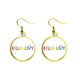 thumbnail image 1 of Ear Dangle Golden Drop Earring Jewelry Mujer Unbranded M, 1 of 3