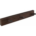 thumbnail image 5 of CONSDAN Coat Rack Wall Mount, USA Grown Hickory Coat Hooks with 3 Hooks, Wooden Coat Hanger Wall Mount for Hanging Coats, Jacket, Clothes, Hat, Dark Walnut, 5 of 7
