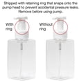 thumbnail image 3 of Ginger Lily Farms Foaming Soap Dispenser, Refillable Plastic Pump Bottles for Liquid Hand Soap, 15 oz. Clear Bottle with White Pump, 2-Pack, 3 of 6