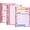 Pink, variant on 3 Pack A5 Planner Refill 82 Sheet Colored Monthly Weekly Planner Refill Paper 6 Hole Budget Sheets Expense Inserts for A5 Binder Cover Bill Saving Organizer, Blue
