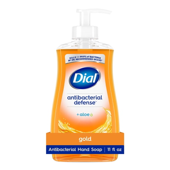 Dial Antibacterial Defense Gold Liquid Hand Soap, 11 fl oz