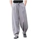 thumbnail image 2 of Pantalones largos para hombre, lisos, informales, con múltiples bolsillos y botones, para exteriores, rectos, para fitness, cargo, poliéster, 2 of 6