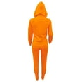 thumbnail image 4 of WEIYLL Casual Outfits Sets for Women Winter Solid Color Sports Two Piece Orange Womens Fall Activewear ,size L, 4 of 6
