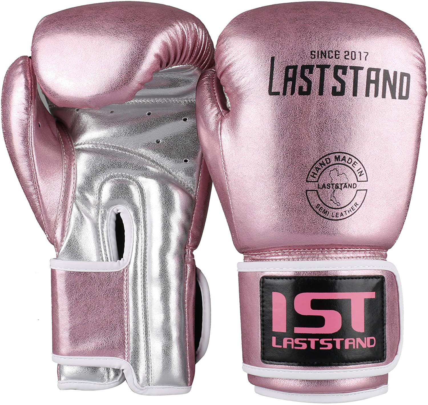 Shiny Punch Bag Martial Arts Sparring Training Mitts 10oz PINK BOXING GLOVES 