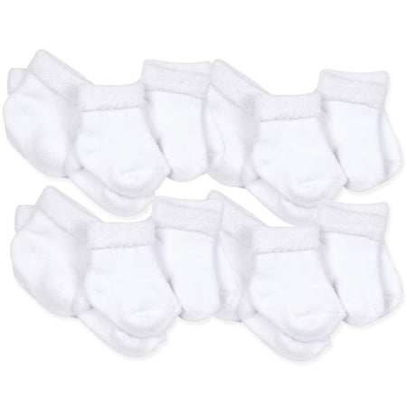 Gerber Baby 12-pair Sock Bundle 6-9 Months White
