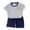 Navy, variant on Fengyings Toddler Boy Summer Outfit Short Sleeve Letter Print T Shirt Top and Casual Shorts Set Cute Infant Newborn Clothes