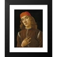 thumbnail image 2 of Sandro Botticelli 15x18 Black Modern Framed Museum Art Print Titled - Portrait of a Youth (1482-1485), 2 of 5