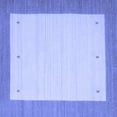 thumbnail image 1 of Ahgly Company Indoor Square Solid Blue Modern Area Rugs, 4' Square, 1 of 4