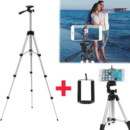 WALFRONT Flexible Portable Aluminum Tripod Stand With Bag For Canon Nikon DSLR Camera (Best Portable Tripod For Dslr)