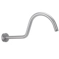 thumbnail image 1 of Domqga NPT1/2 Shower Arm Kit 17in Wall‑Mounted Brushed Shower Head Extension Rod US, 1 of 8