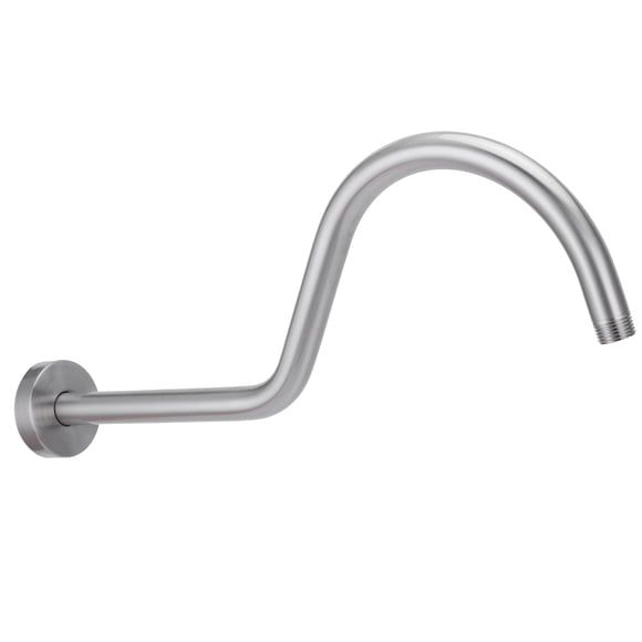 Shower Arm, Wear Resistant Shower Rod NPT1/2 Male Thread Brushed Process With Decorative Cover For Bathroom For Hotel For Home