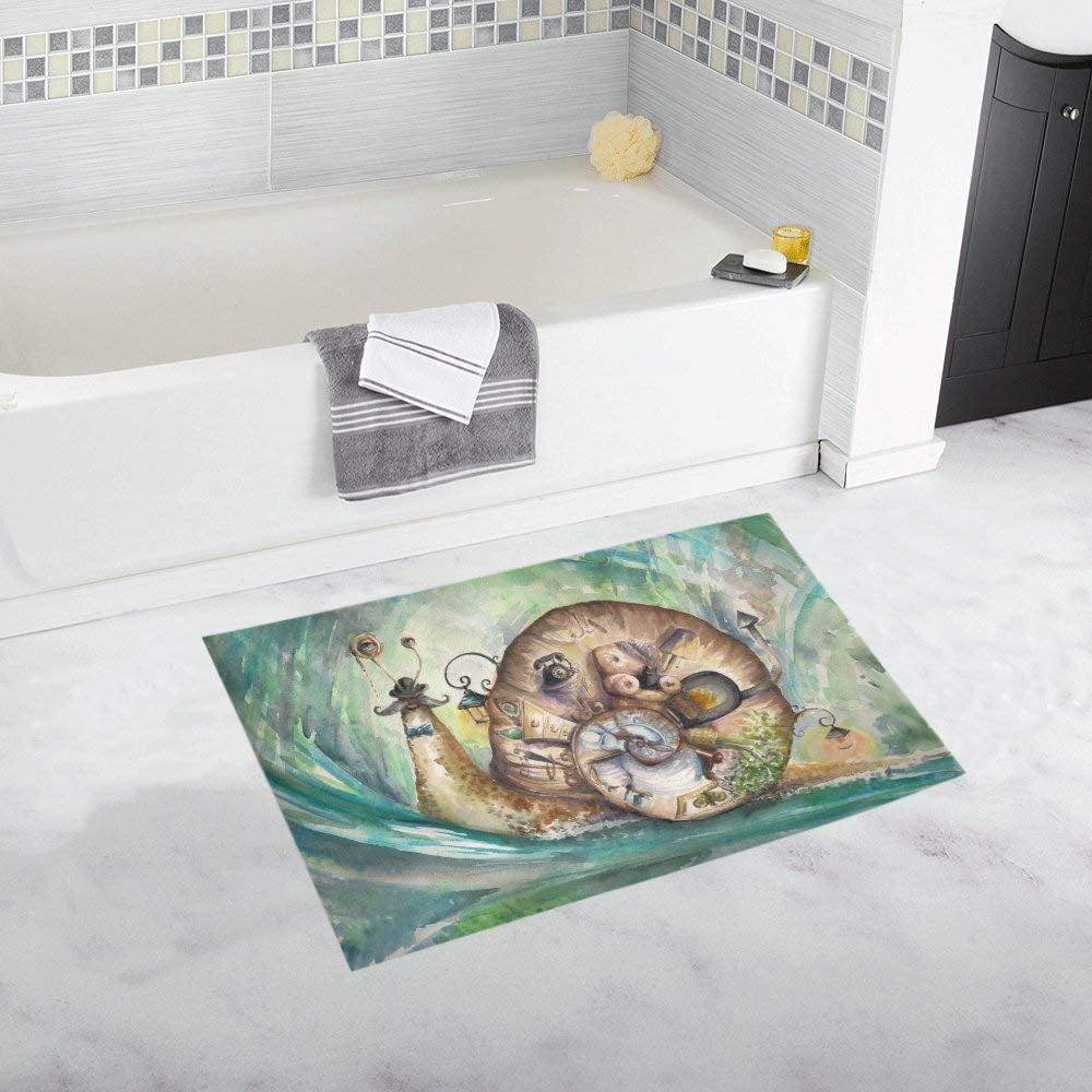 15X23" Kitchen Bath Doormat Non-Slip Bathmat Rug Carpets Underwater World Scenes 