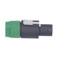 thumbnail image 4 of 4 Pole Speaker Plug, Mount Socket Locking Design C-NL4FC Twist Lock Audio Connector  For Shells For 6~15mm Wires For Power  Green, 4 of 8