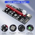 thumbnail image 2 of 6pcs Pci-e Riser Gpu Risers Card 10 Capacitors para Bitcoin Eth Mining Afortunado Sencillez, 2 of 4