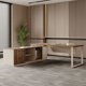 thumbnail image 5 of European L Shaped Office Desk Bookshelf Corner Conference Floor Computer Desks Luxury Mid Century Mesa De Escritorio Furniture My Lux Decor Round, 5 of 20