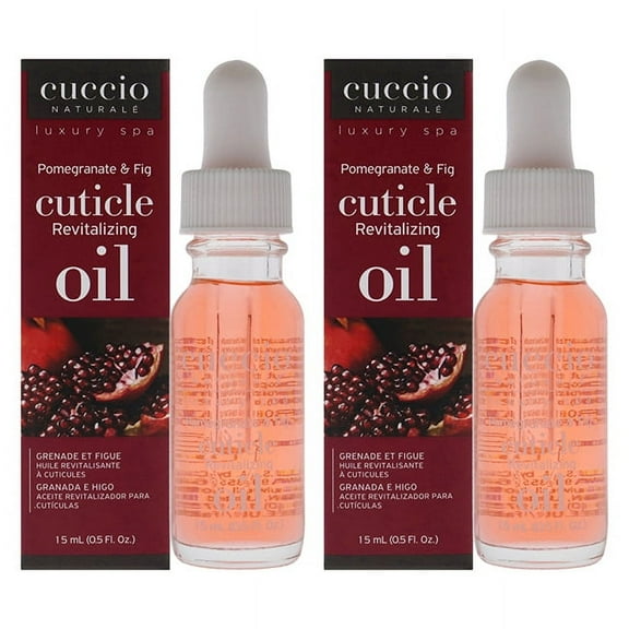 Cuccio Naturale Cuticle Revitalizing Oil - Pomegranate and Fig Manicure - Pack of 2 Oil 0.5 oz