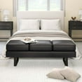 thumbnail image 4 of Costway Waiting Room Bench Seating with Metal Frame Leg Upholstered Reception Bench Black, 4 of 10