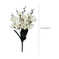 thumbnail image 3 of Artificial Magnolia Flower Stems Real Touch Home Decor Living Room Table Centerpiece Realistic Bloom Design, 3 of 5