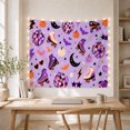thumbnail image 4 of Retro Roller Skates with Disco Balls and Bats, Playful Retro Style for Roller Skate Fans, Halloween Wall Decor, Halloween Gift, Tapestry Wall Hanging for Bedroom and Dorm, 4 of 6