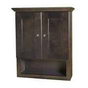 21" x 26" Espresso Bathroom Wall Cabinet