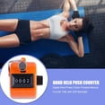 thumbnail image 1 of Deporte Digital Hand Press Clicker Portable Manual Tally con retroiluminación (naranja), 1 of 4