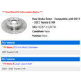 thumbnail image 2 of Rear Brake Rotor - Compatible with 2019 - 2022 Toyota C-HR 2020 2021, 2 of 2