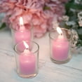 thumbnail image 6 of Efavormart Set of 12 Clear Glass Holders and Lavender Wax Candles Ideal for Aromatherapy Weddings Party Favors Home Decoration, 6 of 7