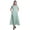 Aquamarine Green, variant on Moomaya Long Maxi Dress For Womens Short Sleeve Formal/Casual Dress With Pockets S-XXL